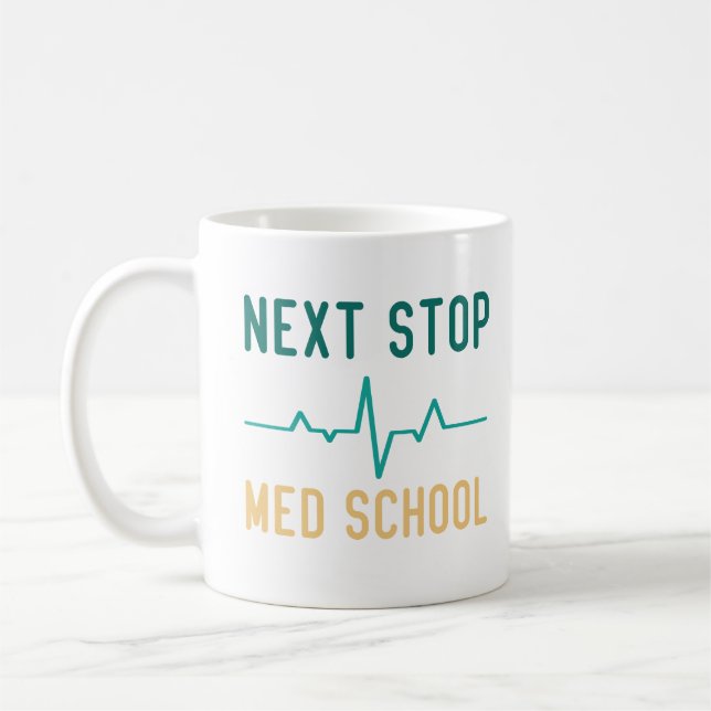 Taza De Café Próximo estudiante de medicina divertida en la esc (Izquierda)