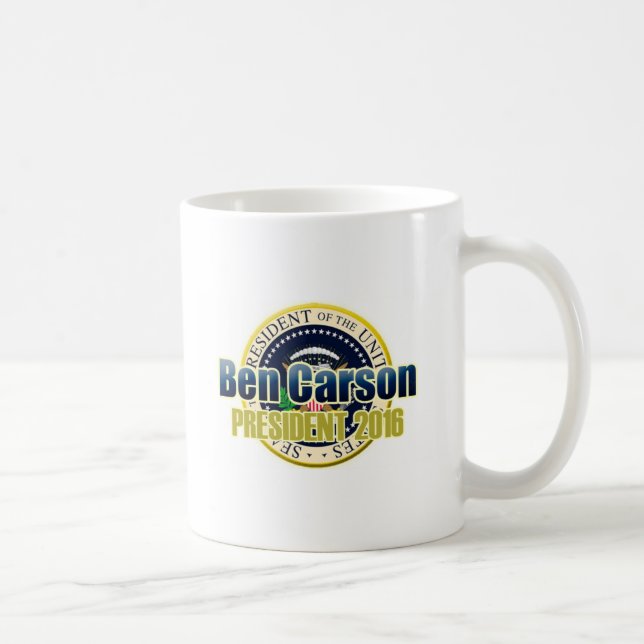 Taza De Café Proyecto Benjamin Carson para el presidente (Derecha)