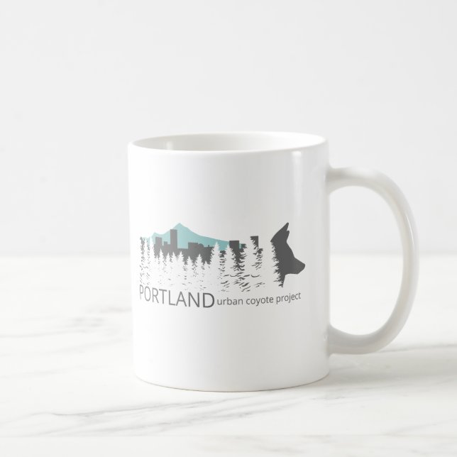 Taza De Café Proyecto urbano del coyote de Portland (Derecha)