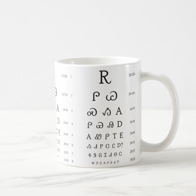 Taza De Café Prueba cherokee del ojo (Derecha)