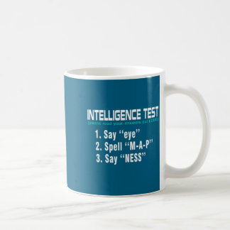 Taza De Café Prueba de Inteligencia de Camisa Di Ojo M
