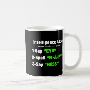 Taza De Café Prueba de Inteligencia Diaria Di Ojo A P Ness Papá