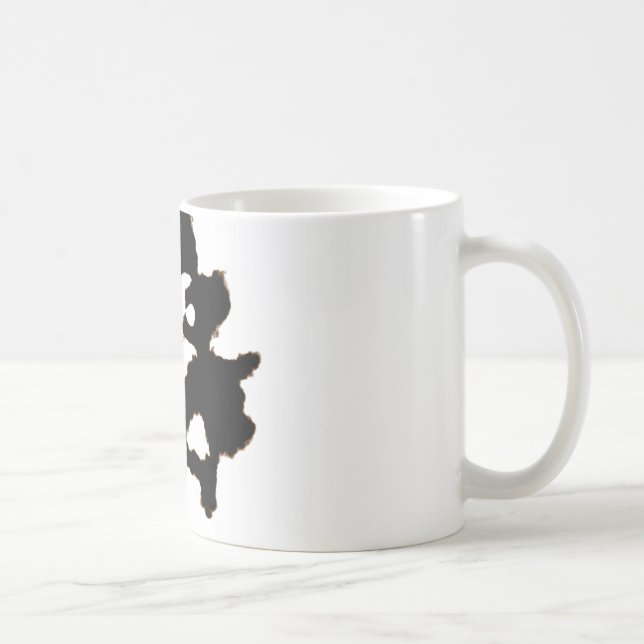 Taza De Café Prueba de Rorschach de una tarjeta de la mancha (Derecha)