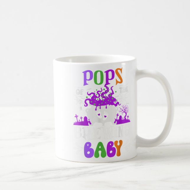 Taza De Café Ps Of The Brewing Baby Dad To Be Halloween  (Derecha)