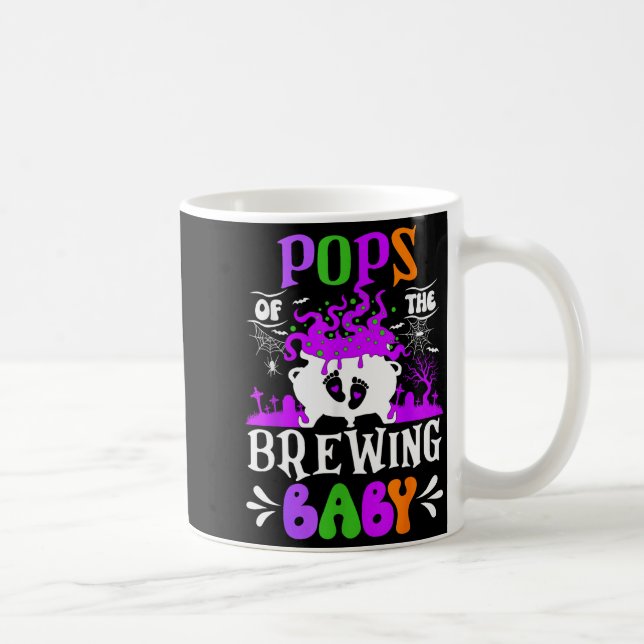 Taza De Café Ps Of The Brewing Baby Dad To Be Halloween  (Derecha)