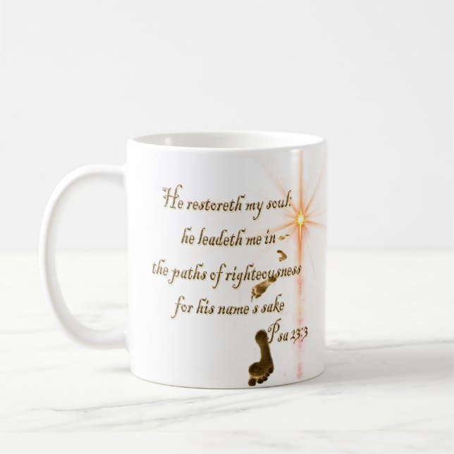 Taza De Café Psa 23.3 El Señor es mi café de oveja (Izquierda)