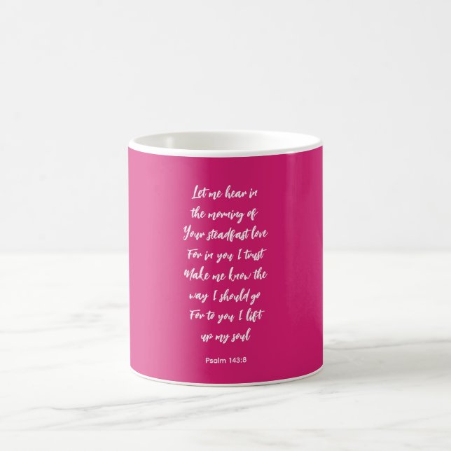 Taza De Café Psalm 143:8 Bible  Coffee Mug (Centro)