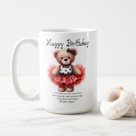 Taza De Café Psalm 149:3 Teddy Ballerina Coffee Mug