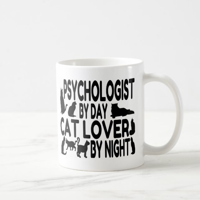 Taza De Café Psicólogo Cat Lover (Derecha)