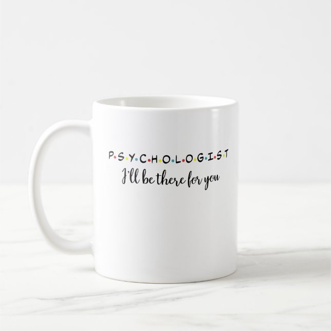 Taza De Café Psicólogo escolar, servicios de apoyo, escuela (Izquierda)