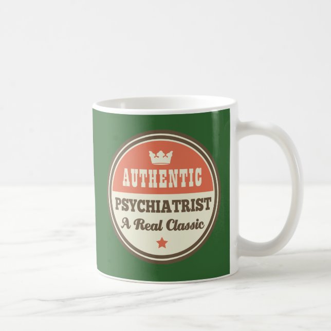 Taza De Café Psiquiatra auténtico una obra clásica real (Derecha)