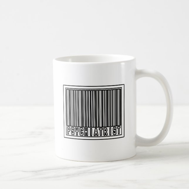 Taza De Café Psiquiatra de código de barras (Derecha)
