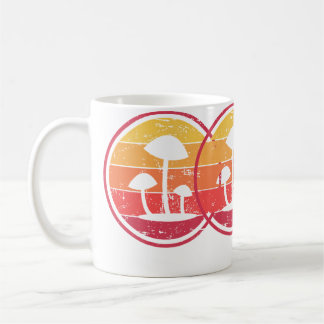 Taza De Café Psychedelic Magic Mushrooms  Retro Vintage Psilocy