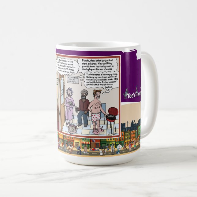 Taza De Café Psycho Analysts | Office Humor Classic Coffee Mug (Anverso derecho)