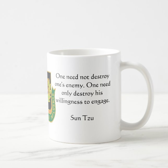 Taza De Café Psyop regimental, uno no necesita destruir su en… (Derecha)