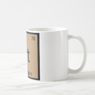 Taza De Café Pt - Aperitivo de pieles de patata Símbolo químico