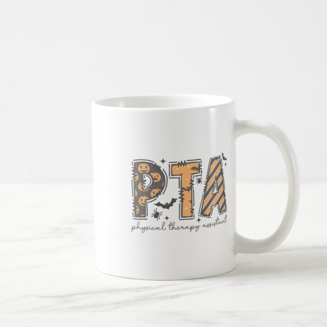Taza De Café Pta Halloween Terapia Física Istant Spooky Autum (Derecha)