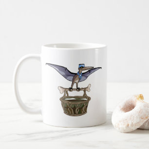 Taza De Café Pteranodon Llevando Una Cesta