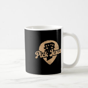 Taza De Café Púa de guitarra Jesús Música Pastor Feliz día de P