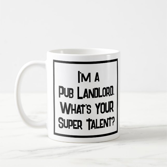 Taza De Café Pub Landlord Super Talent. Coffee Mug (Izquierda)