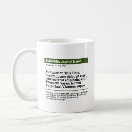 Taza De Café Publicación personalizada Clásica Mug - Verde
