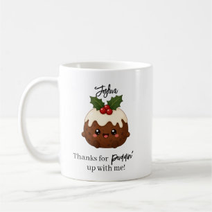 Taza De Café Pudín de Navidad Kawaii Regalo Personalizado Diver