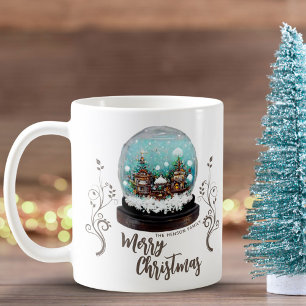 Taza De Café Pueblo de invierno de bola de nieve de vidrio Navi