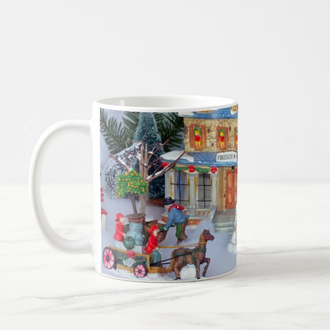 Taza De Café Pueblo miniatura del navidad (Izquierda)