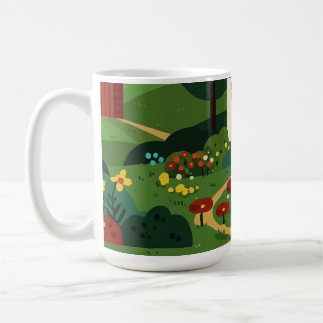 Taza De Café Pueblo rural (Izquierda)