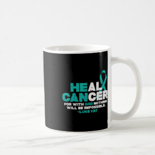 Taza De Café Puede curar el cáncer de Dios Concienciación sobre