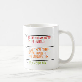 Taza De Café Puede Hablar Ahora Rellenar Líneas