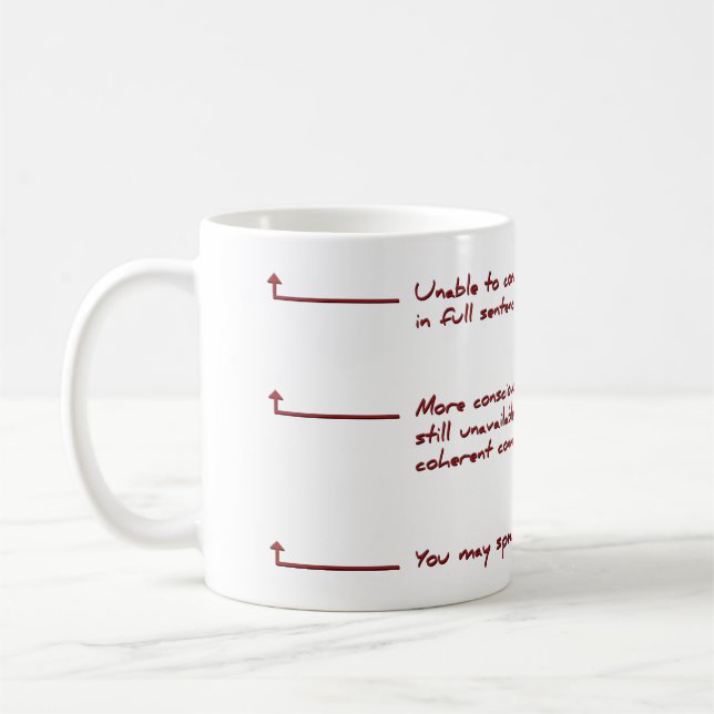 Taza De Café Puede Hablar Café Mug (Izquierda)