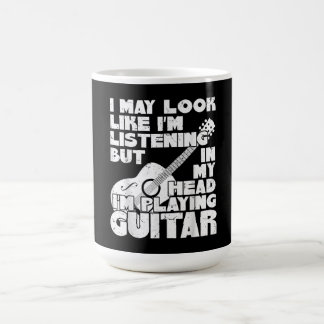 Taza De Café Puede Parecer Que Escucho Pero En Mi Cabeza