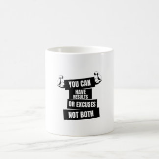 Taza De Café puede tener resultados o excusas no ambas