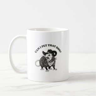 Taza De Café ¿Puedo acariciar a ese perro? Meme divertido de za
