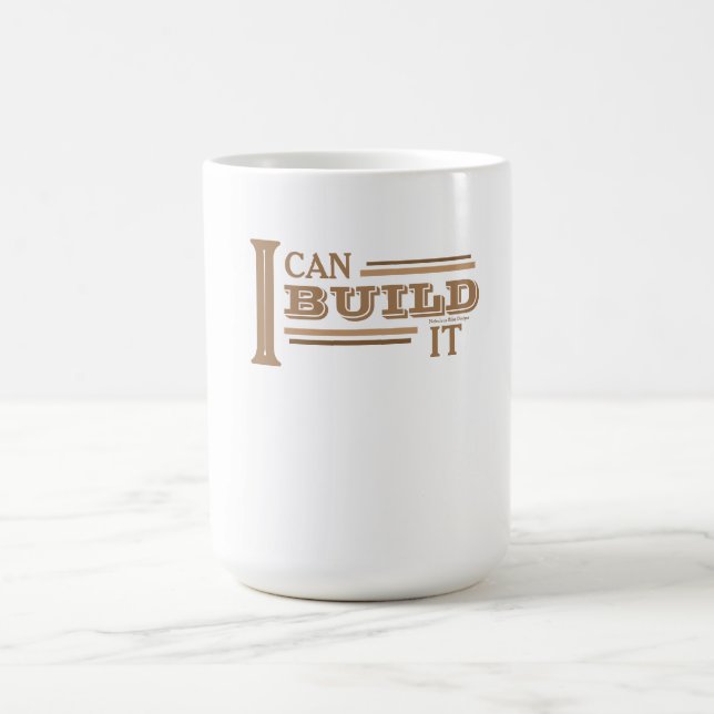 Taza de café Puedo Construirlo (Blanco) (Centro)