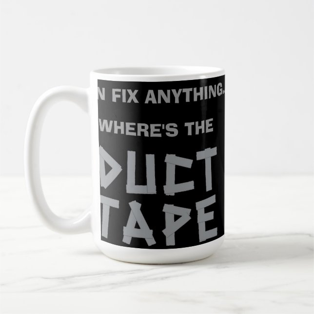 Taza De Café ¿Puedo fijar cualquier cosa - dónde está la cinta (Izquierda)
