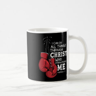 Taza De Café Puedo Hacer Cosas Citas Cristianas De Boxeo En Fil