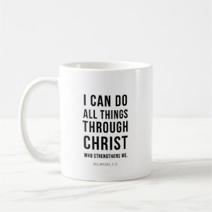 Taza De Café Puedo hacer todas las cosas Filipenses 4:13