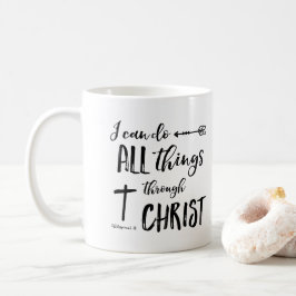 Taza De Café Puedo hacer todas las cosas por medio de Cristo