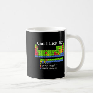 Taza De Café ¿Puedo Lamerlo Tabla Periódica de Química Profesor