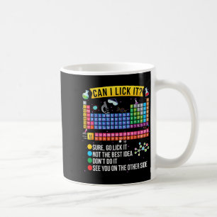 Taza De Café ¿Puedo Lamerlo Tabla Periódica Divertida Ciencia Q