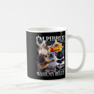 Taza De Café Puedo lavar mi barriga Perro divertido limpia mi b