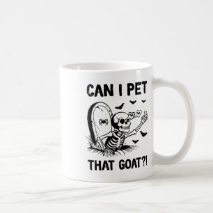 Taza De Café ¿Puedo Mascota esa cabra Halloween?