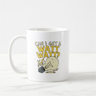 Taza De Café ¿Puedo Obtener Un Watt Watt? Regalo eléctrico el