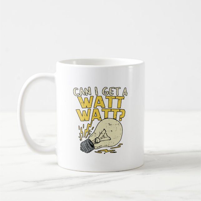 Taza De Café ¿Puedo Obtener Un Watt Watt? Regalo eléctrico eléc (Izquierda)