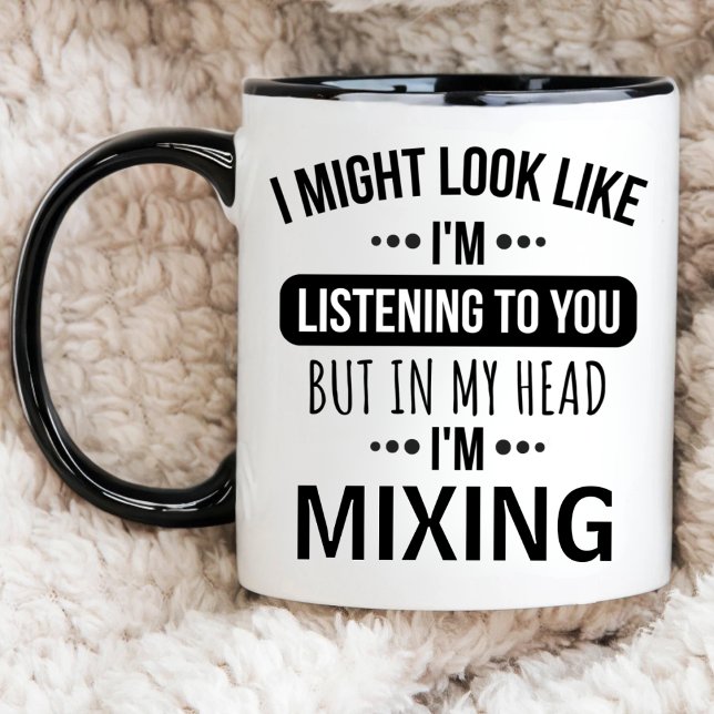 Taza De Café PUEDO PARECER QUE TE ESCUCHO, Personalizado DJ (Subido por el creador)