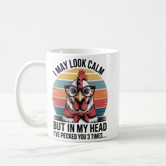 Taza De Café Puedo parecer tranquilo pero en mi cabeza te he pi