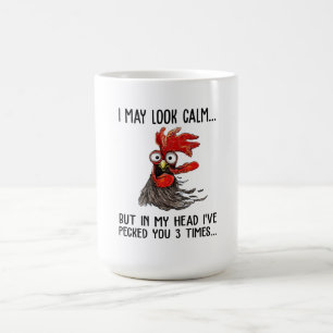 Taza De Café Puedo parecerme tranquilo, pero mi cabeza te he re