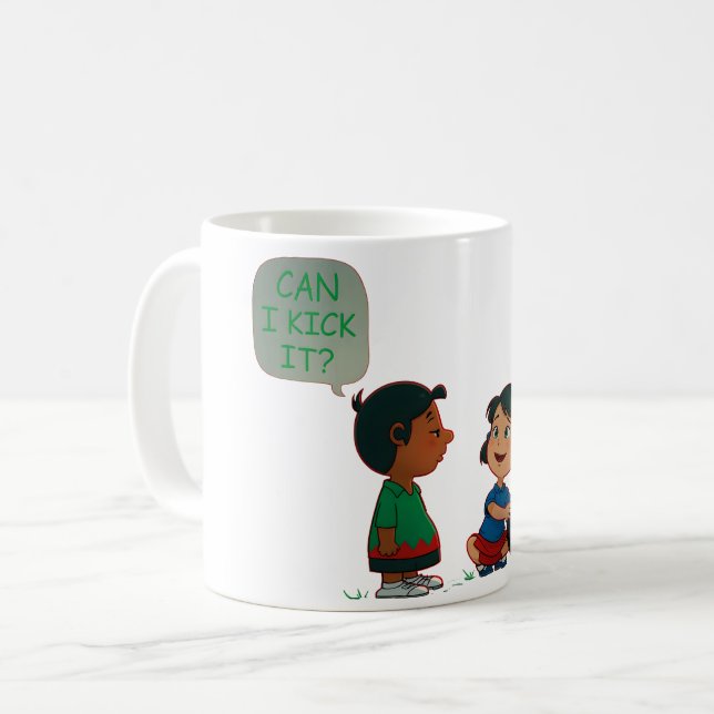 Taza De Café ¿Puedo Patearlo? Esencial (Anverso izquierdo)